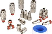 19pcs 1/4" BSP Euro Air Fitting Air Line Connectors Metal Quick Connectors Air Coupler and Plug Set