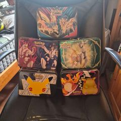 5 pokemon treasure chest collection tins ( empty )