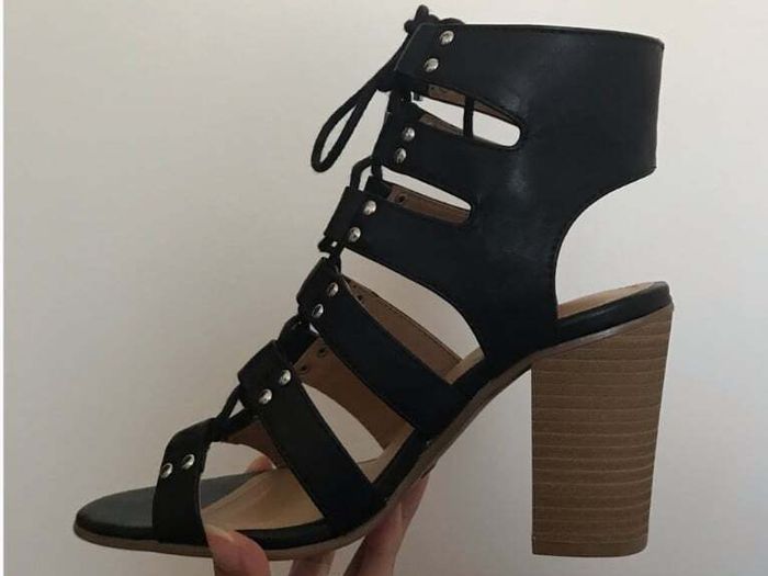 MADDEN GIRL Nyles  Gladiator Lace Up Heels Black size UK6 EU38 US8 M insole 24,1 cm (9.5 '') Postage included