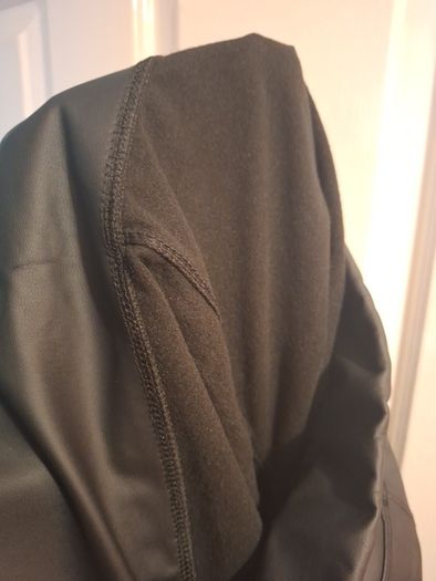 Faux leather trousers