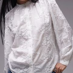& Other Stories floral embroidered blouse