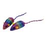 Pet Nova Cat Colorful Mice Set 2pcs Toy 7cm Image 2