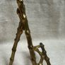 Vintage Faux Bamboo easels with textured gold finish Image 9