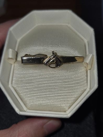 Vintage Gold Horse Tie Clip