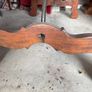 Antique Mahogany Table with Glass Top Image 4