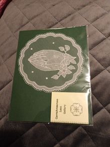 Handcrafted skillful carickmacross lace