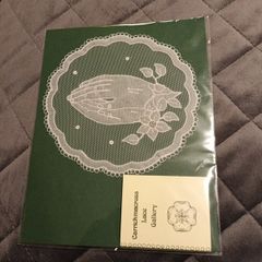 Handcrafted skillful carickmacross lace