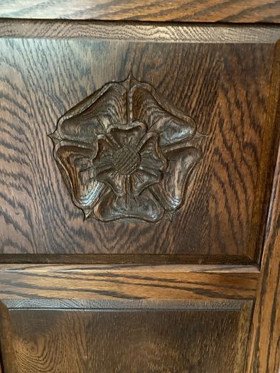 oak corner unit