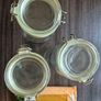 Large storage jars with glass lids Image 3