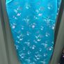 Vintage blue cheongsam, brocade, small, hand taylored, D18 post 6e Image 3