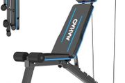 Weight Benches Adjustable Workout Bench Foldable Bench Press for Home Gym Incline Decline Flat Exercise Bench for Strength Training with Extended Headrest