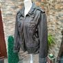 Men's Vintage Style Superdry leather jacket  Size L Image 5