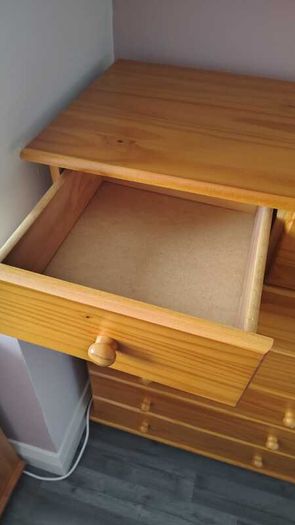 Chest of Drawers - Sol Pine Wood Dresser