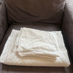 New IKEA duvet cover & pillowcase white