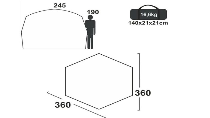 Pop Up Gazebo Tent for 4-6 Persons Family Tent Floor Pan Waterproof