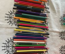 Coloured pencils