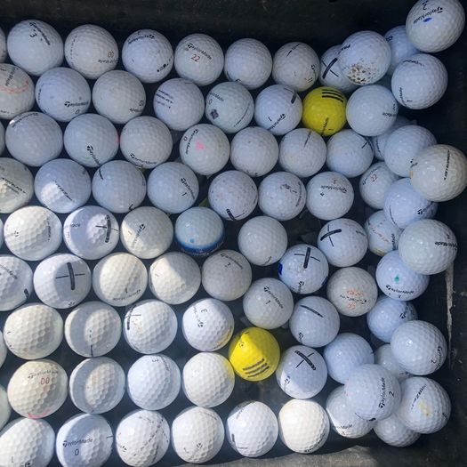 50 used mixed Taylor Made practice grade golf balls