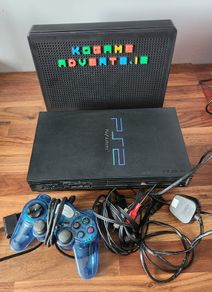 PlayStation 2 console with a non-official controller