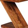 Z  Shape Solid Wood Side Table Image 7