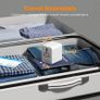 Universal Travel Adapter, Travel Plug Adapter Worldwide with 1 Universal AC Outlet 4 USB Ports (2 USB C), International Plug Adaptor for UK to Europe USA Australia (Type C G A I) Grey White Image 8