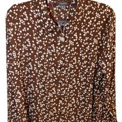 Long Sleeves Printed Button Up Top UK 16