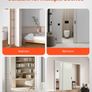 8ft Double Sliding Door Hardware Kit Aluminium Track System for Wardrobe Closet Interior Doors Image 4