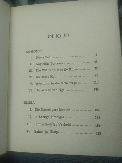 Simba Afrikaans book