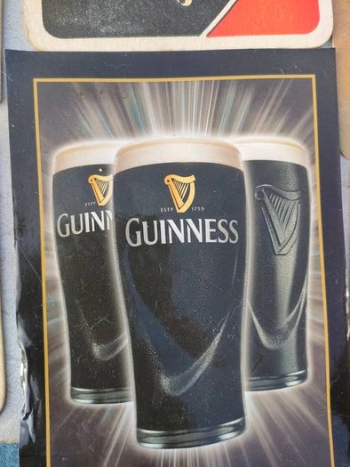 Vintage beer mat collage