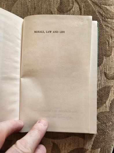Morals, Law And Life. By Cathal B Daly. First Edition 1962. Hardback With Dustjacket In Good Condition. See Photos For Same.