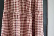 Unit Blush Gingham Gypsy Midi Sz M (Fit 12-14UK)