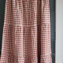 Unit Blush Gingham Gypsy Midi Sz M (Fit 12-14UK)