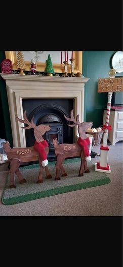 Handmade Wooden Christmas Reindeer for Sale