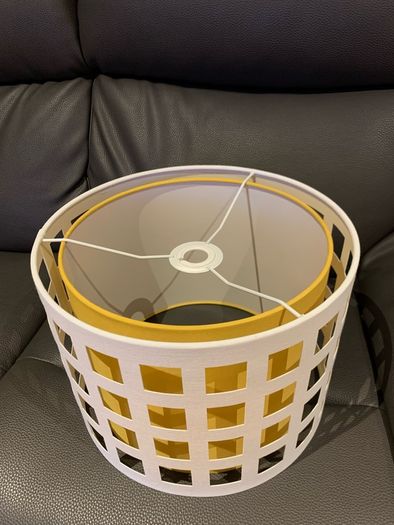 Yellow/White Ceiling Light Shade