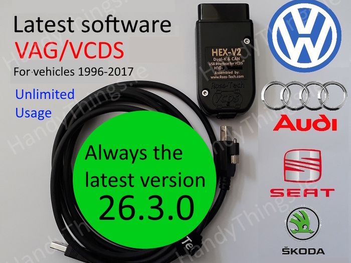 Vag Com / Vcds / Vagcom 26.3.0 - FREE Upgrades
