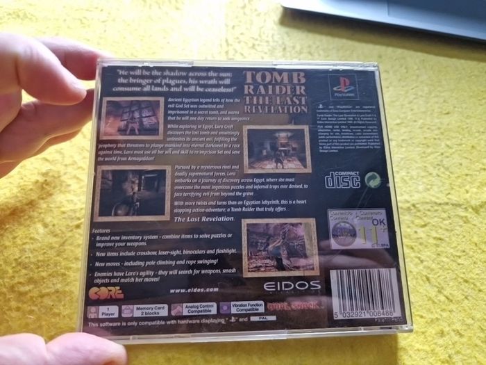 Tomb Raider The Last Revelation PlayStation1 Ps1 PlayStation2 Ps2 games Original