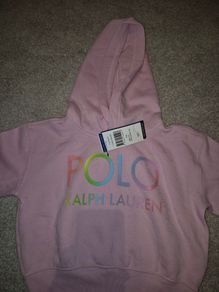 Girls pink Ralph Lauren Hoodie