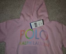 Girls pink Ralph Lauren Hoodie