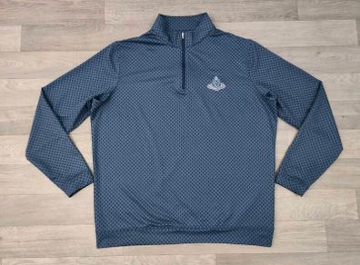 Peter Millar Half Zip Portmarnock Golf Club Skull Print Jumper Mens XL