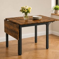 Industrial style kitchen table foldable  for 4 people