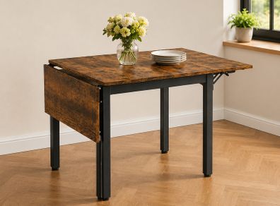 Industrial style kitchen table foldable  for 4 people