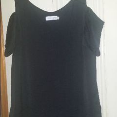 Black Paraphrase cold shoulders top size 10/12 EU38/40 Perfect condition Postage included
