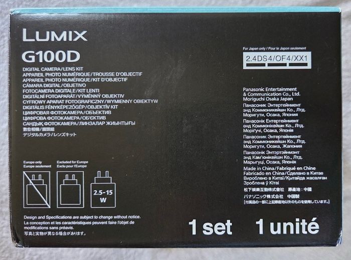 Panasonic Lumix DC-G100D Mirrorless Camera Kit with G Vario Lens F3.5-5.6, USB-C, Black, with a Patona spare battery & Type-C travel charger