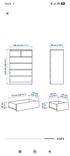 ikea malm chest of drawers