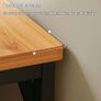 Wood Radiator Shelf Top, Over Radiator Shelf, Console Table Narrow Sofa Table with Metal Frame for Living Room(120x20x75cm/47x8x29.5in) Image 3
