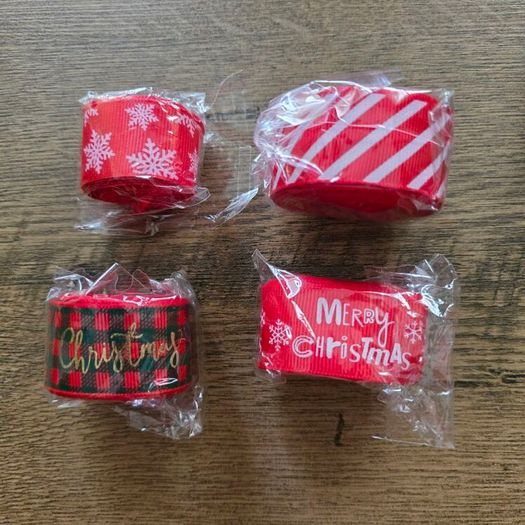 Christmas ribbon 4 rolls