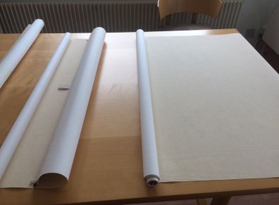 Roller blind used to screen window x 2