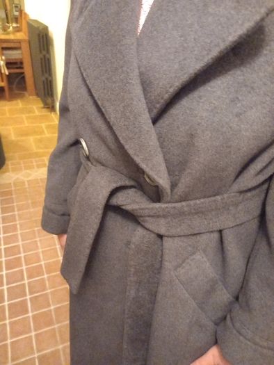 Gerard Darel Grey 3/4 Length Coat.
