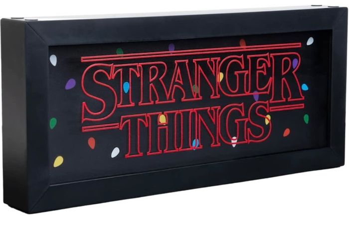 Official Stranger Things Lamp - 4 Lighting Modes - Multi Coloured Lights - Stranger Things Merchandise - Neon Light - Led Lamp - Light Box - USB Lamp - Night Light for Kids (FREE POSTAGE)