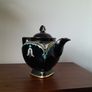 Victorian Hand Painted Black Tea Pot Image 3
