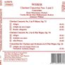 Weber. Clarinet Concertos. CD. Free Postage! Image 2